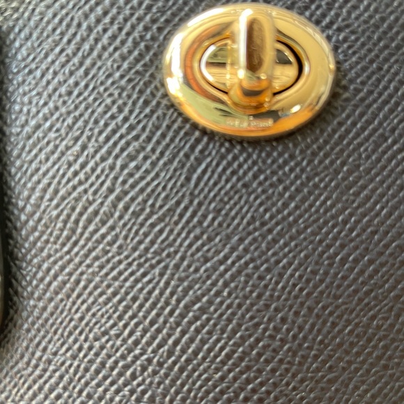 EUC Coach "Prince Street" | Crossbody/Satchel Purse | Navy Crossgrain Leather - Picture 5 of 9